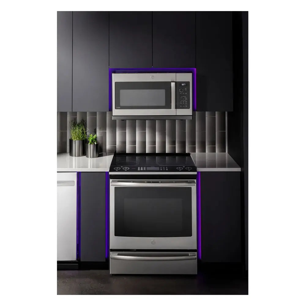 GE Profile GE Profile™ 2.2 Cu. Ft. Over-the-Range Sensor Microwave Oven with Extendable Sli