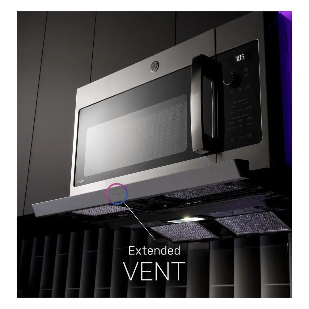 GE Profile GE Profile™ 2.2 Cu. Ft. Over-the-Range Sensor Microwave Oven with Extendable Sli