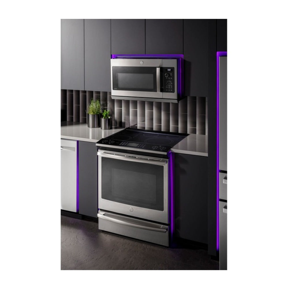 GE Profile GE Profile™ 2.2 Cu. Ft. Over-the-Range Sensor Microwave Oven with Extendable Sli