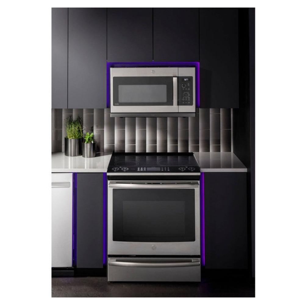 GE Profile GE Profile™ 2.2 Cu. Ft. Over-the-Range Sensor Microwave Oven with Extendable Sli