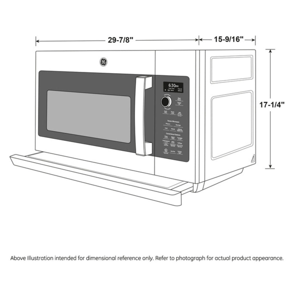 GE Profile GE Profile™ 2.2 Cu. Ft. Over-the-Range Sensor Microwave Oven with Extendable Sli