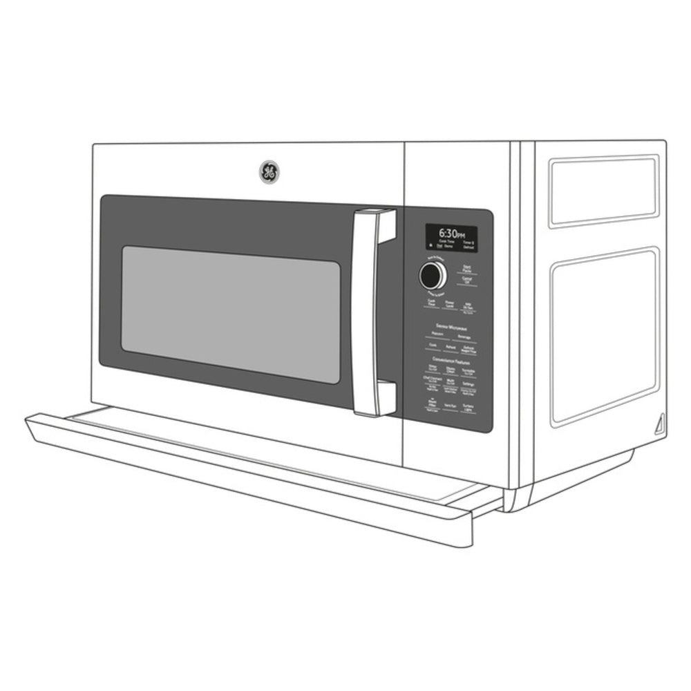 GE Profile GE Profile™ 2.2 Cu. Ft. Over-the-Range Sensor Microwave Oven with Extendable Sli