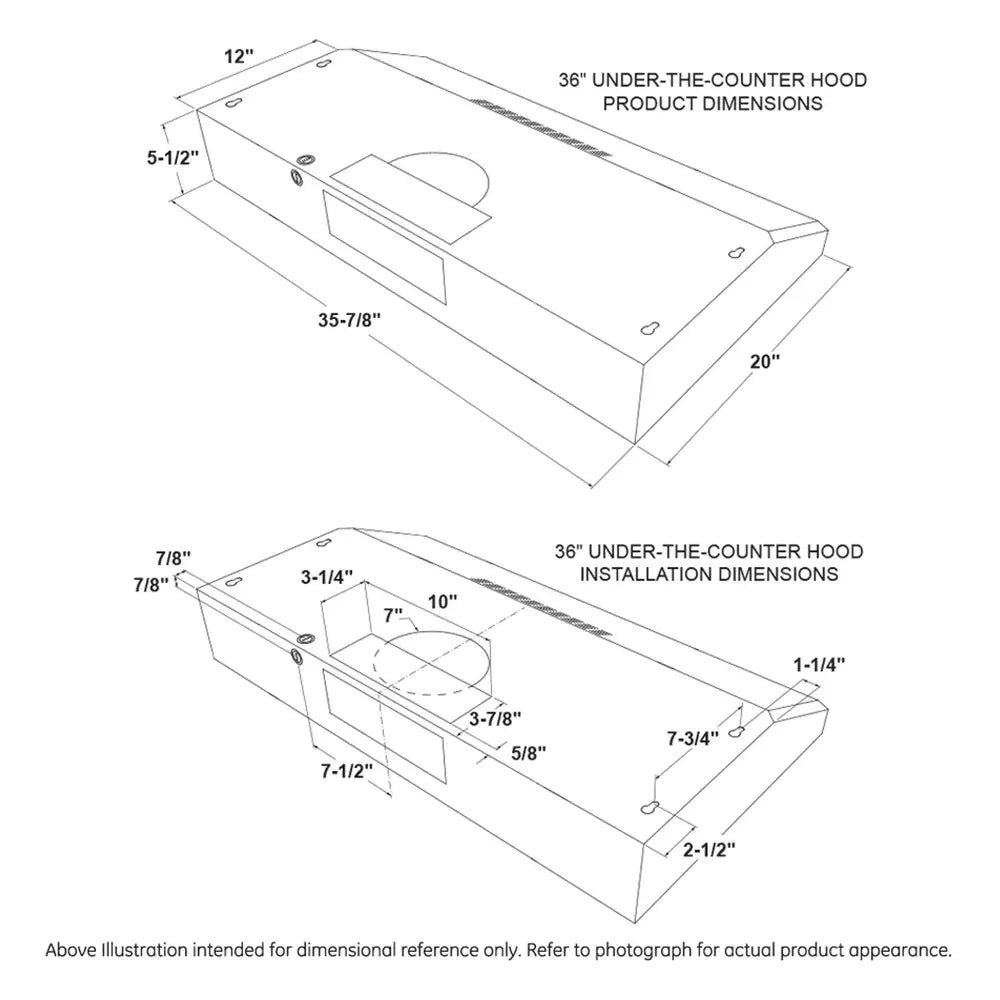 GE Profile GE Profile™ 36" Under The Cabinet Hood
