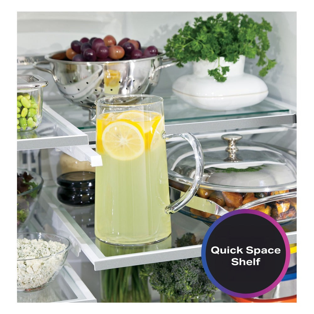 GE Profile GE Profile™ ENERGY STAR® 23.1 Cu. Ft. Counter-Depth Fingerprint Resistant French