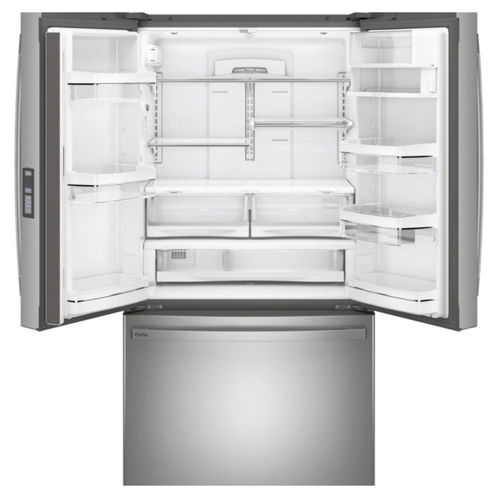 GE Profile GE Profile™ ENERGY STAR® 23.1 Cu. Ft. Counter-Depth Fingerprint Resistant French