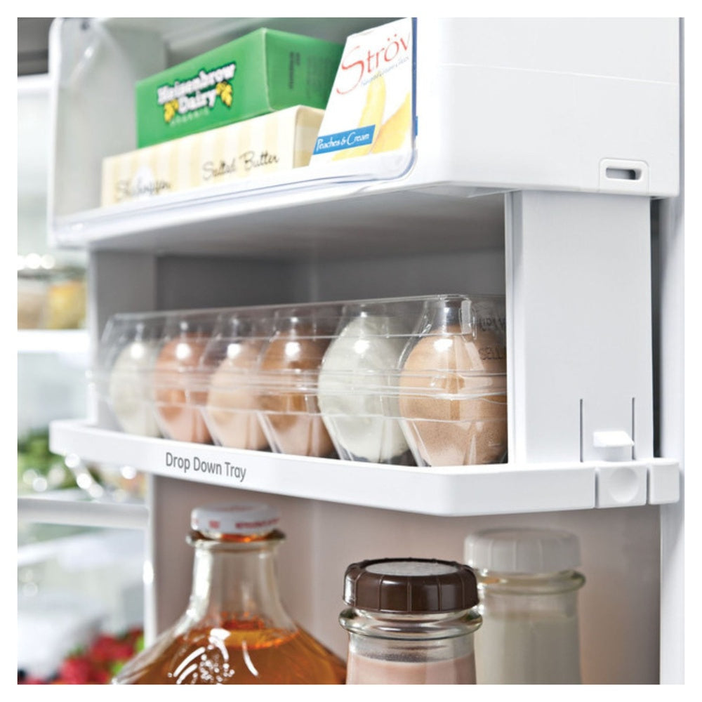 GE Profile GE Profile™ ENERGY STAR® 23.1 Cu. Ft. Counter-Depth Fingerprint Resistant French