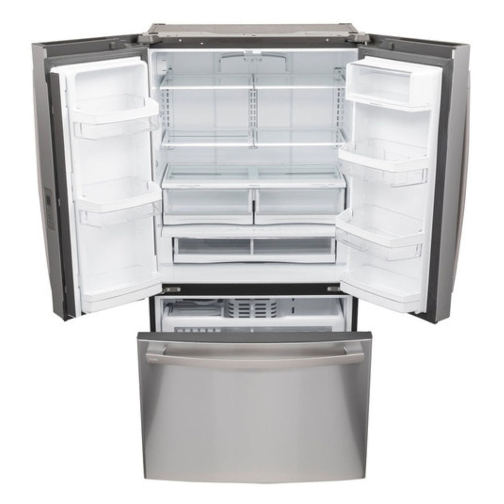 GE Profile GE Profile™ ENERGY STAR® 23.1 Cu. Ft. Counter-Depth Fingerprint Resistant French