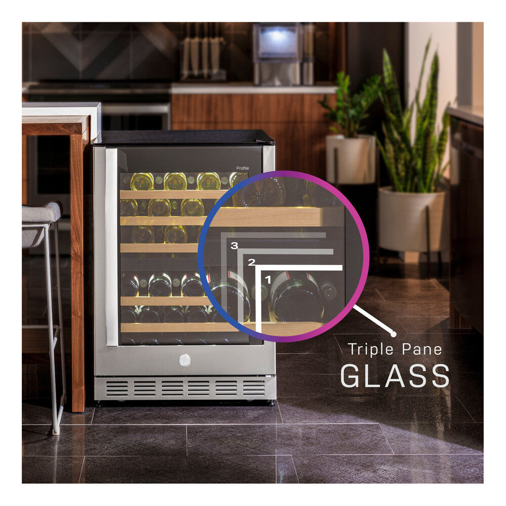 GE Profile GE Profile™ 44-Bottle Dual Zone Wine Cooler