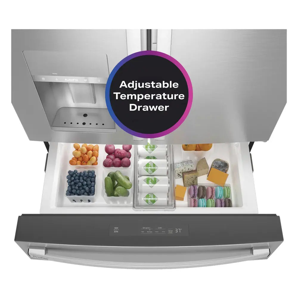 GE Profile GE Profile™ 22.4 Cu. Ft. Smart Counter-Depth Fingerprint Resistant 4-Door French