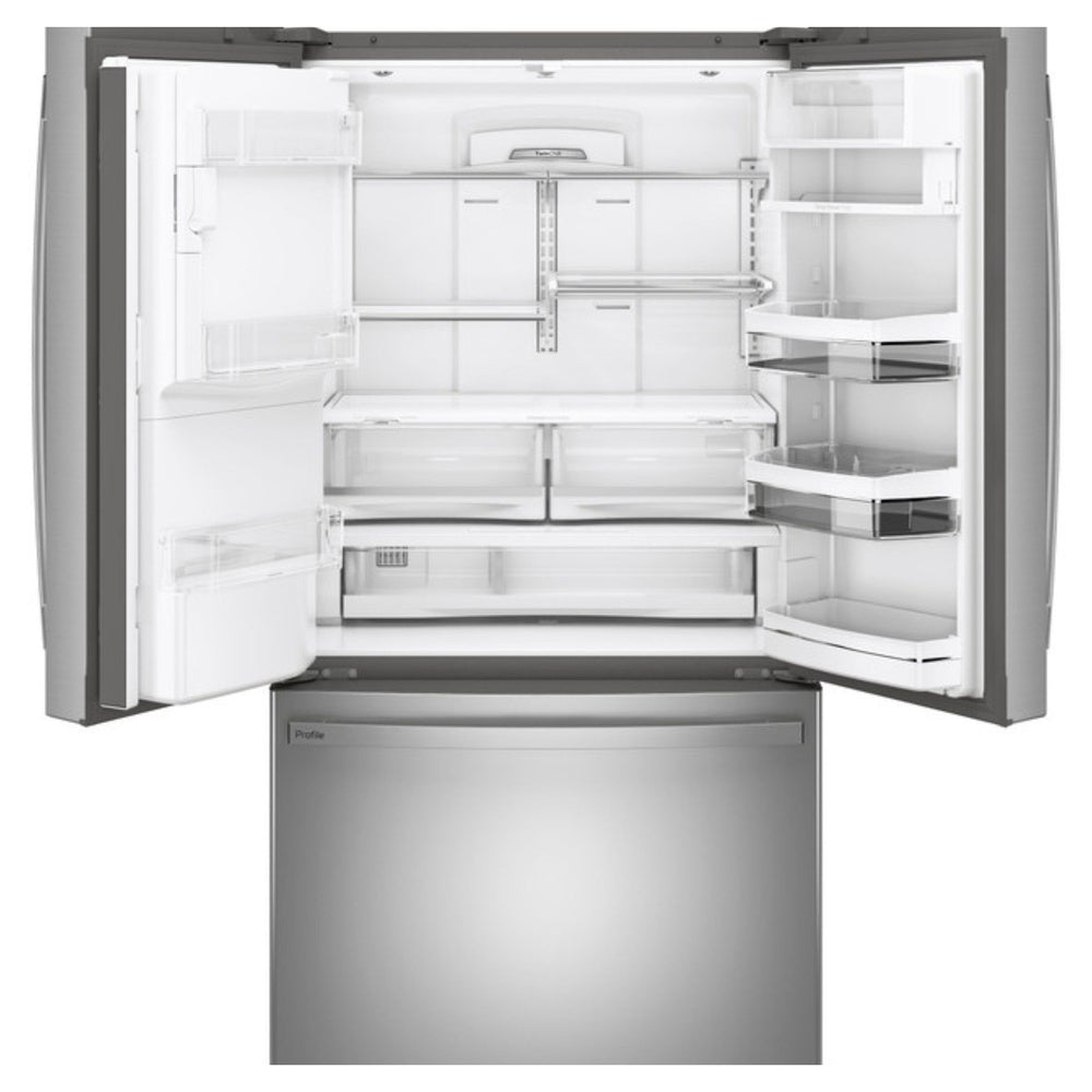 GE Profile GE Profile™ ENERGY STAR® 22.1 Cu. Ft. Counter-Depth Fingerprint Resistant French