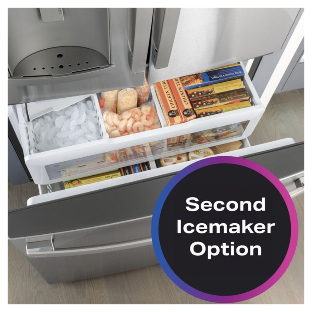 GE Profile GE Profile™ ENERGY STAR® 22.1 Cu. Ft. Counter-Depth Fingerprint Resistant French