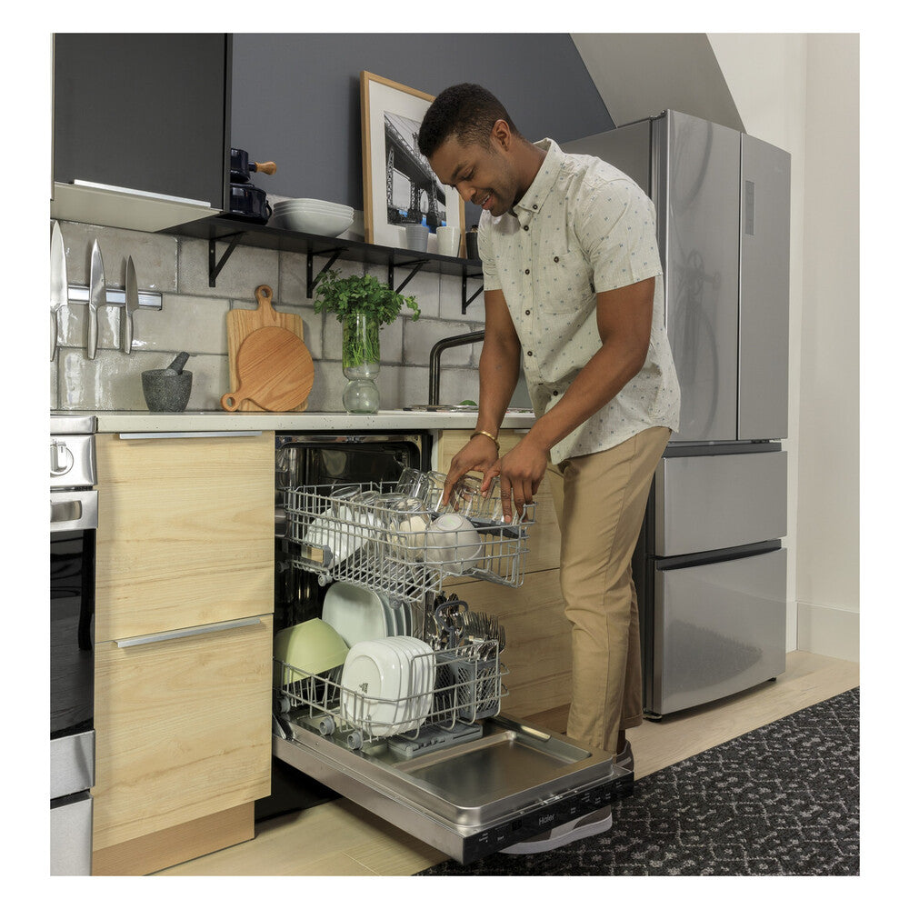 Haier Haier ENERGY STAR® 18" Stainless Steel Interior Dishwasher with Sanitize Cycle