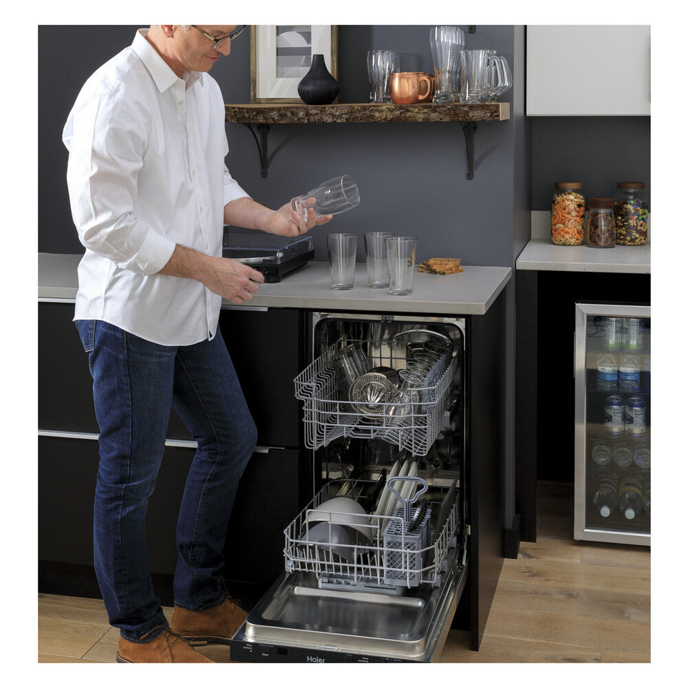 Haier Haier ENERGY STAR® 18" Stainless Steel Interior Dishwasher with Sanitize Cycle
