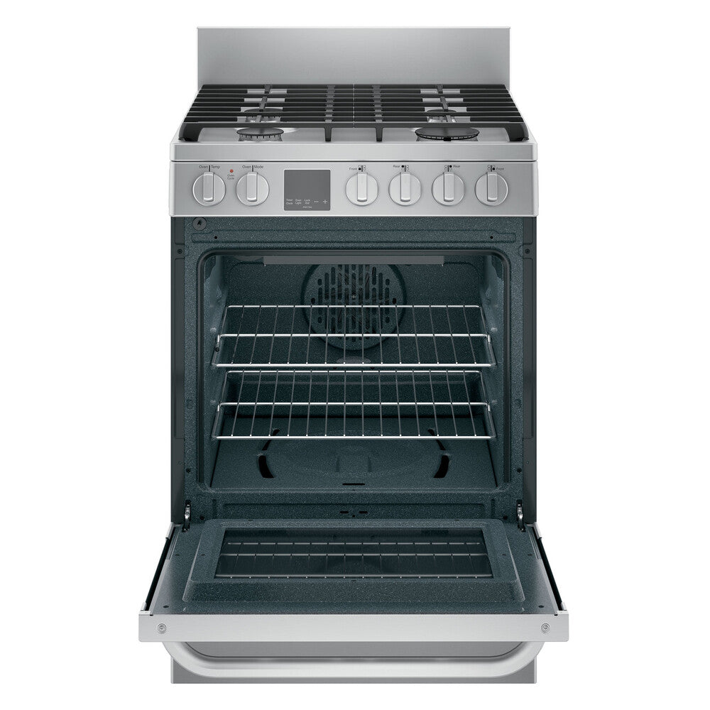 Haier 24" 2.9 Cu. Ft. Gas Free-Standing Range with Convection and Modular Backguard