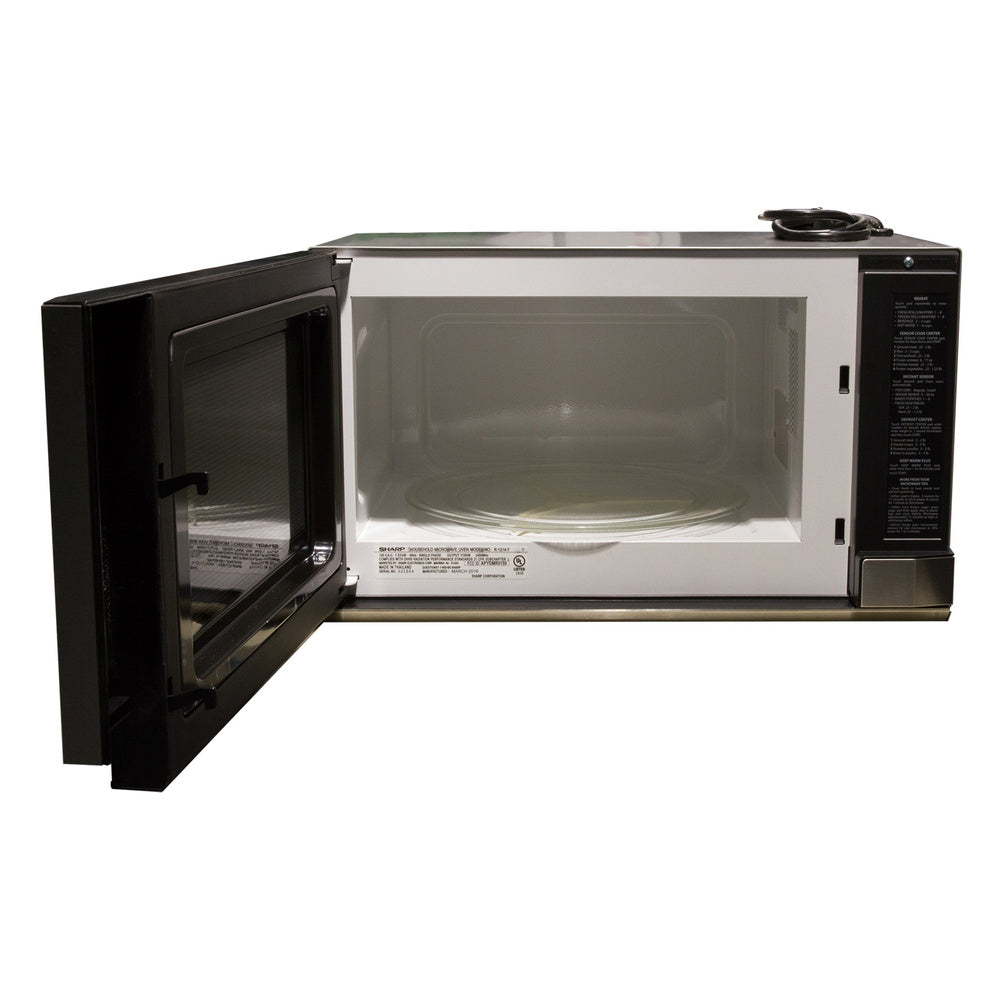 Sharp 1.5 cu. ft. 1100W Stainless Steel Sharp Over-the-Counter Carousel Microwave Oven