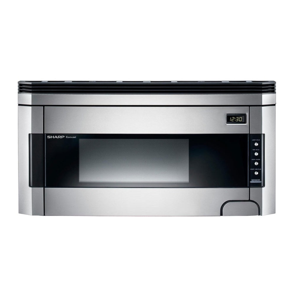 Sharp 1.5 cu. ft. 1000W Sharp Stainless Steel Over-the-Range Carousel Microwave Oven