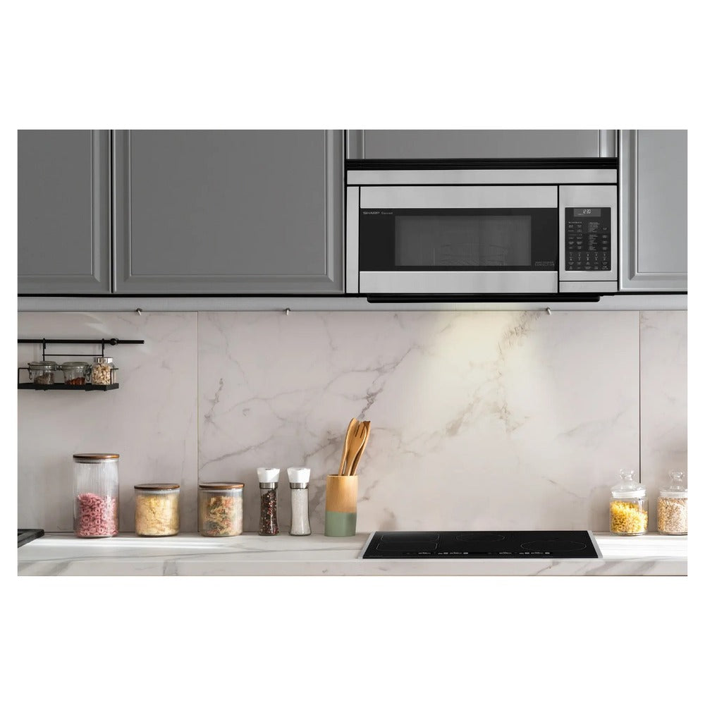 Sharp 1.1 cu. ft. 850W Sharp Stainless Steel Over-the-Range Convection Microwave Oven