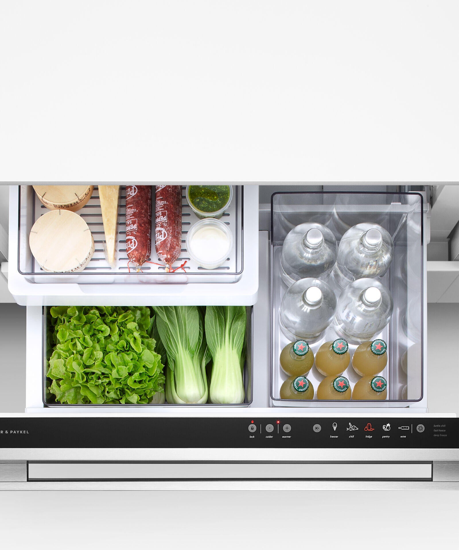 Fisher & Paykel 36" Series 9 Integrated CoolDrawer™ Multi-temperature Drawer