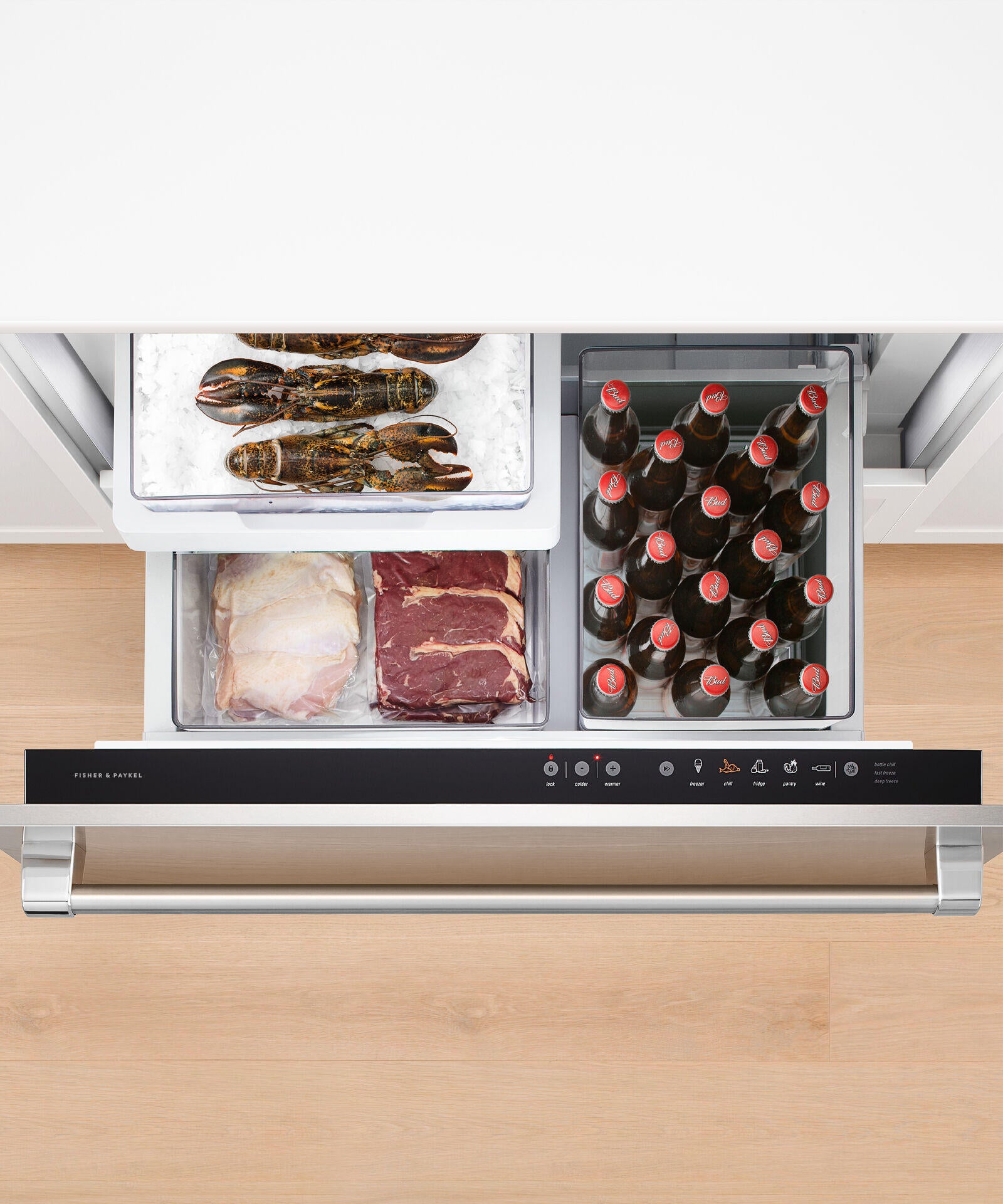 Fisher & Paykel 36" Series 9 Integrated CoolDrawer™ Multi-temperature Drawer
