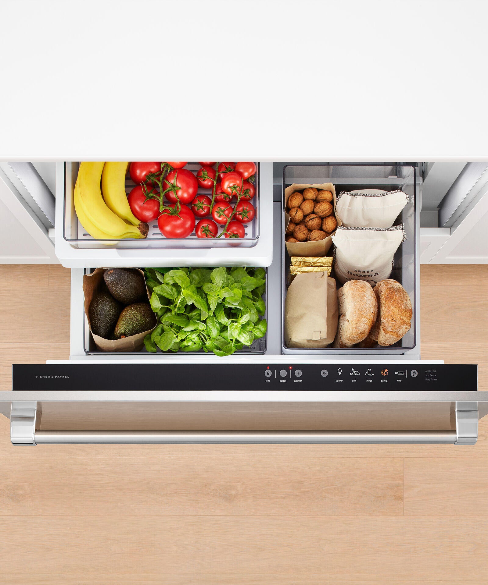Fisher & Paykel 36" Series 9 Integrated CoolDrawer™ Multi-temperature Drawer