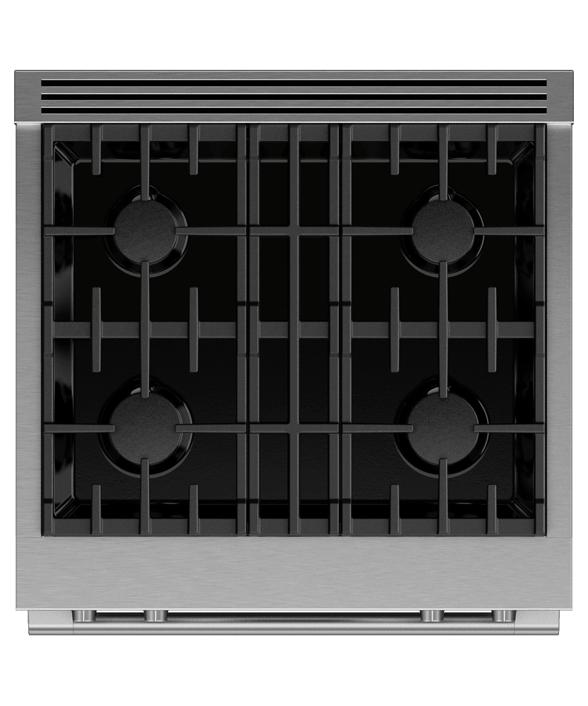 Fisher & Paykel 30" Series 9 Professional Dual Fuel 4 Burner Self-Cleaning Range