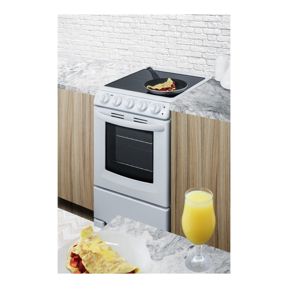 Summit 20" Wide Electric Smooth-top Range