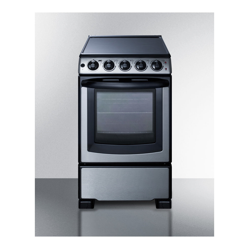 Summit 20" Wide Electric Smooth-top Range