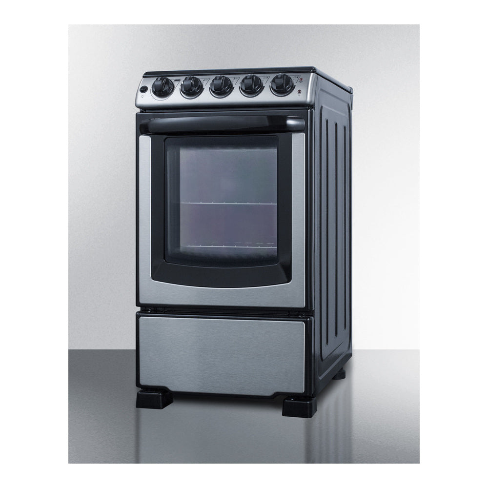 Summit 20" Wide Electric Smooth-top Range