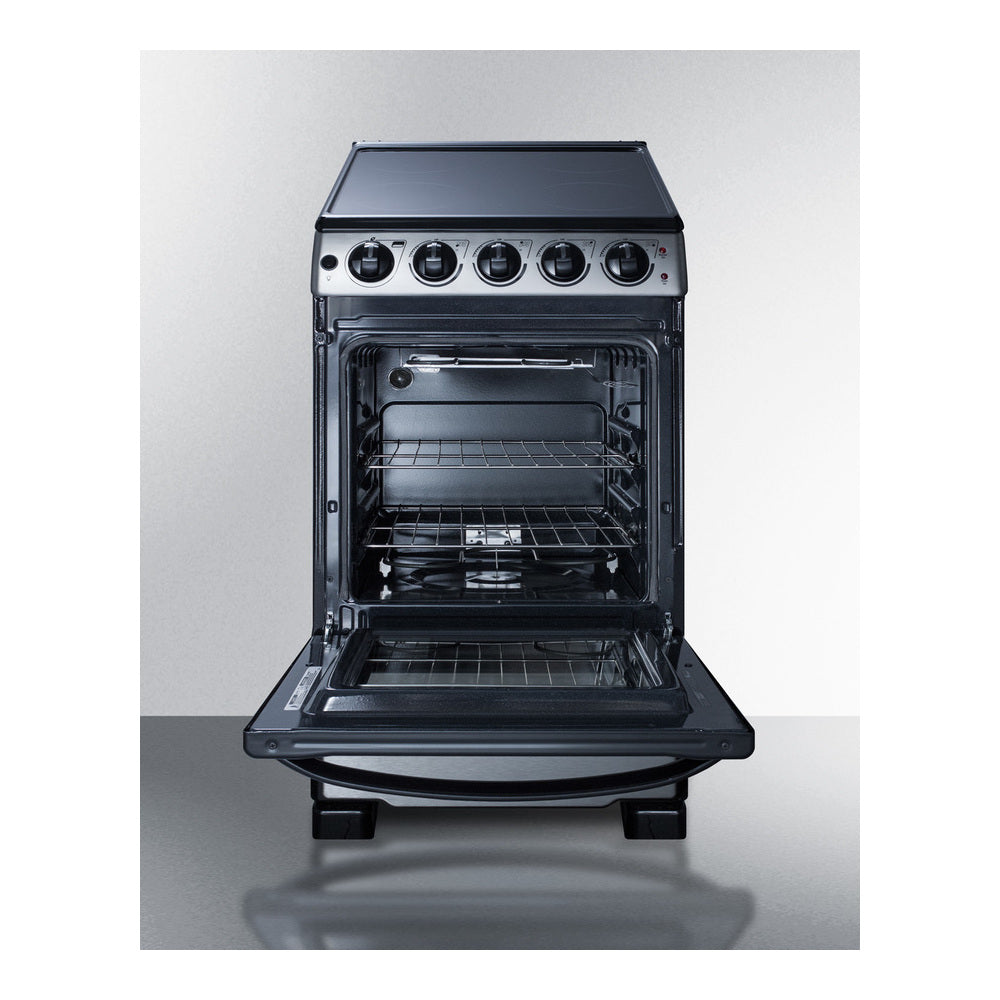 Summit 20" Wide Electric Smooth-top Range