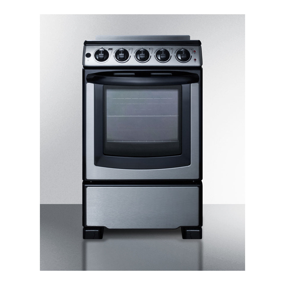 Summit 20" Wide Electric Smooth-top Range