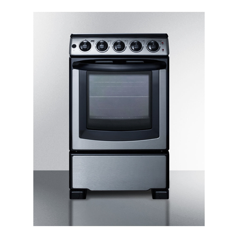 Summit 20" Wide Electric Smooth-top Range