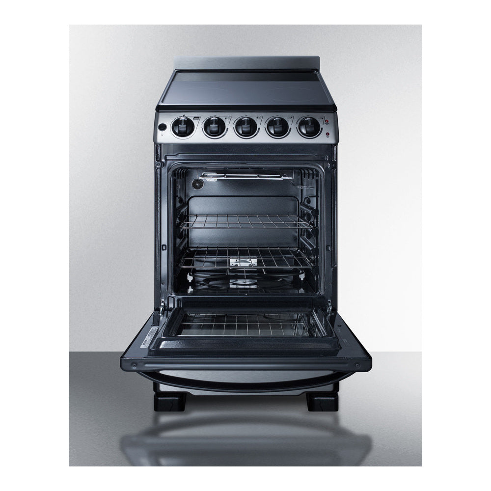 Summit 20" Wide Electric Smooth-top Range