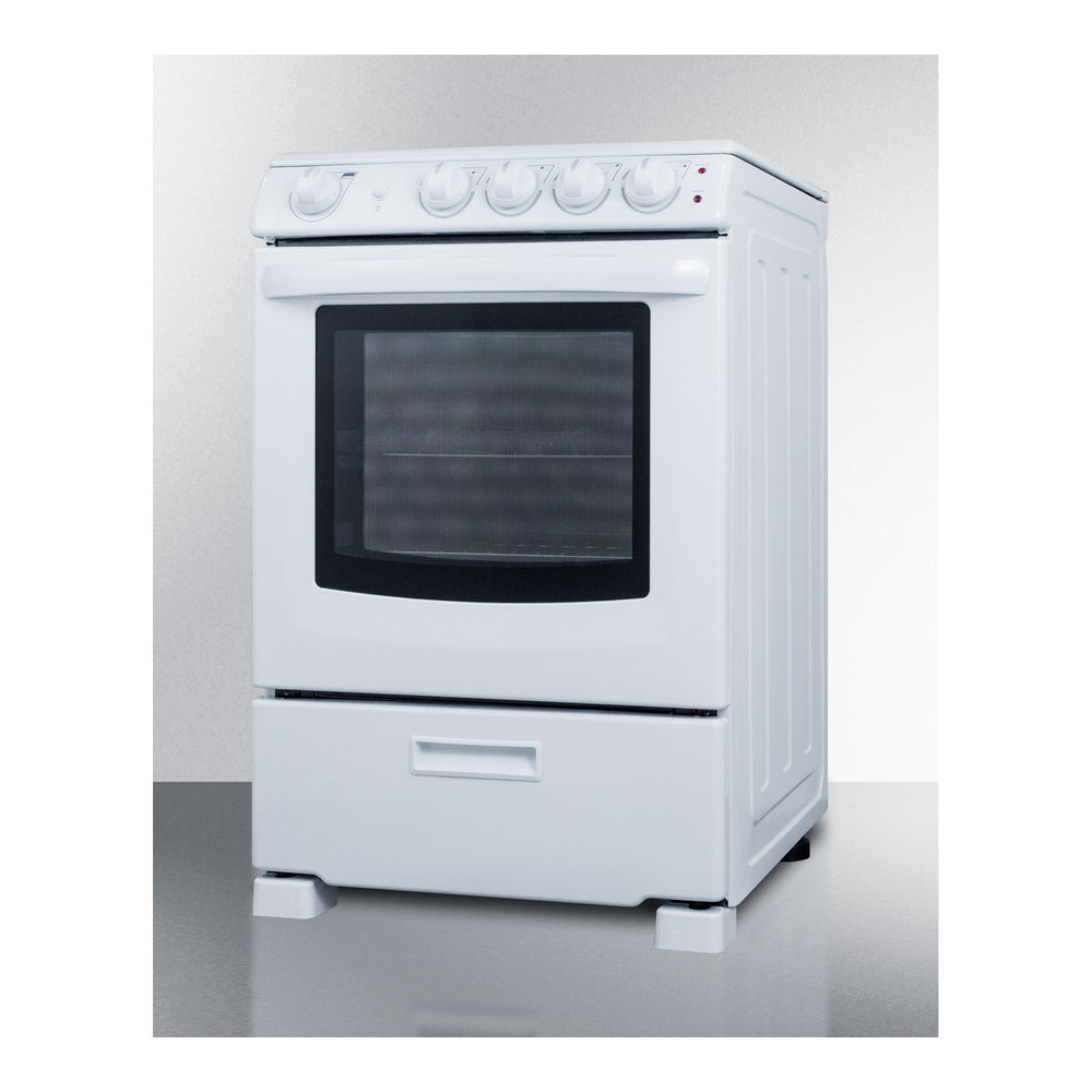 Summit 24" Wide Electric Smooth-top Range
