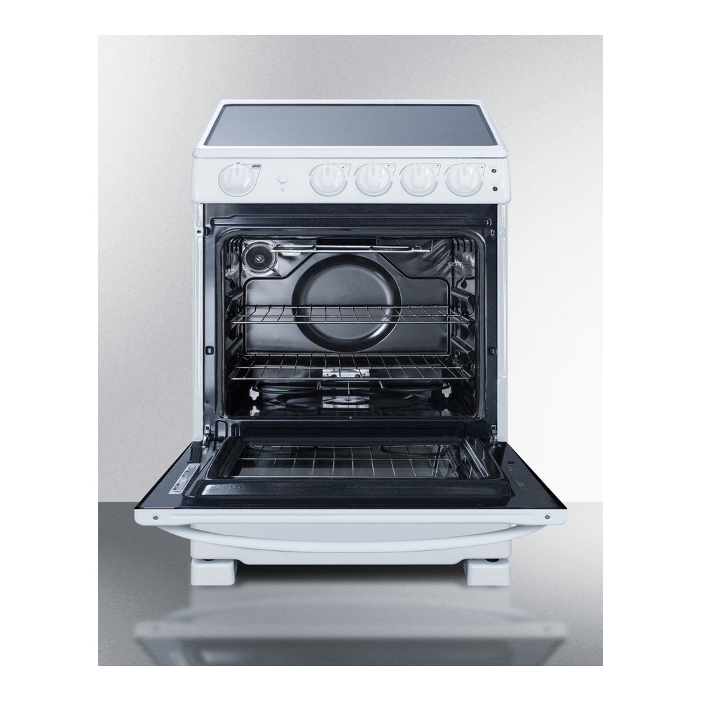 Summit 24" Wide Electric Smooth-top Range