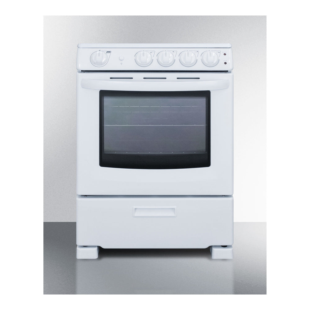 Summit 24" Wide Electric Smooth-top Range