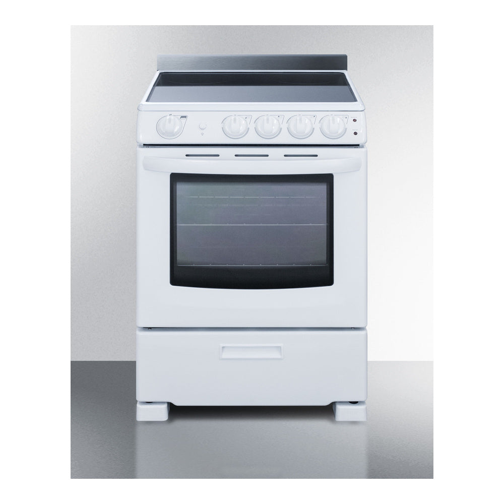 Summit 24" Wide Electric Smooth-top Range