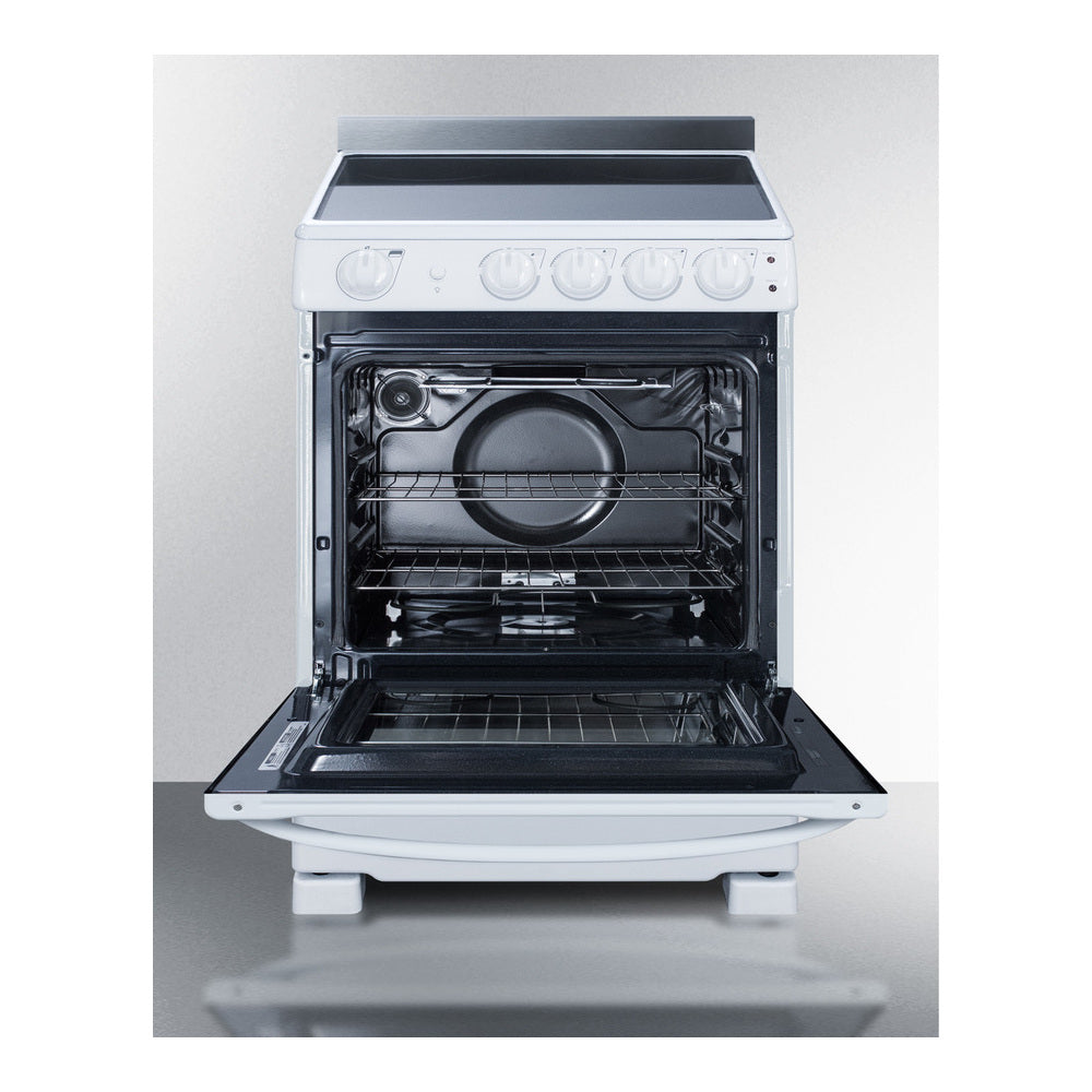 Summit 24" Wide Electric Smooth-top Range