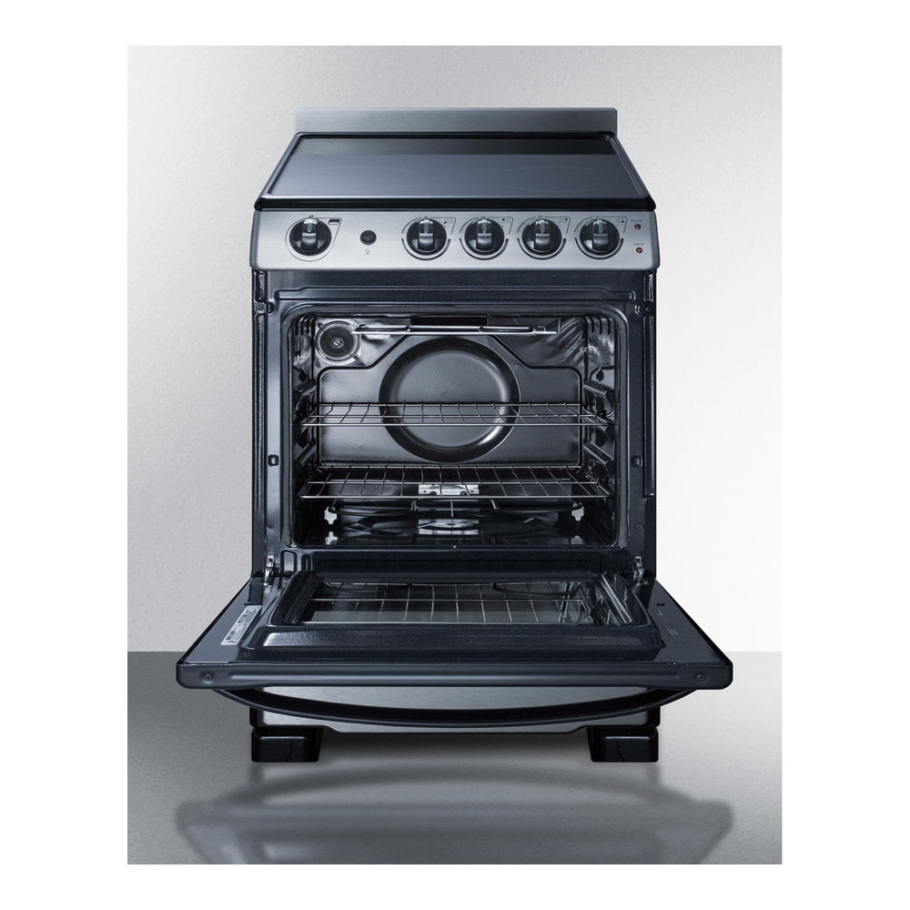 Summit 24" Wide Electric Smooth-top Range