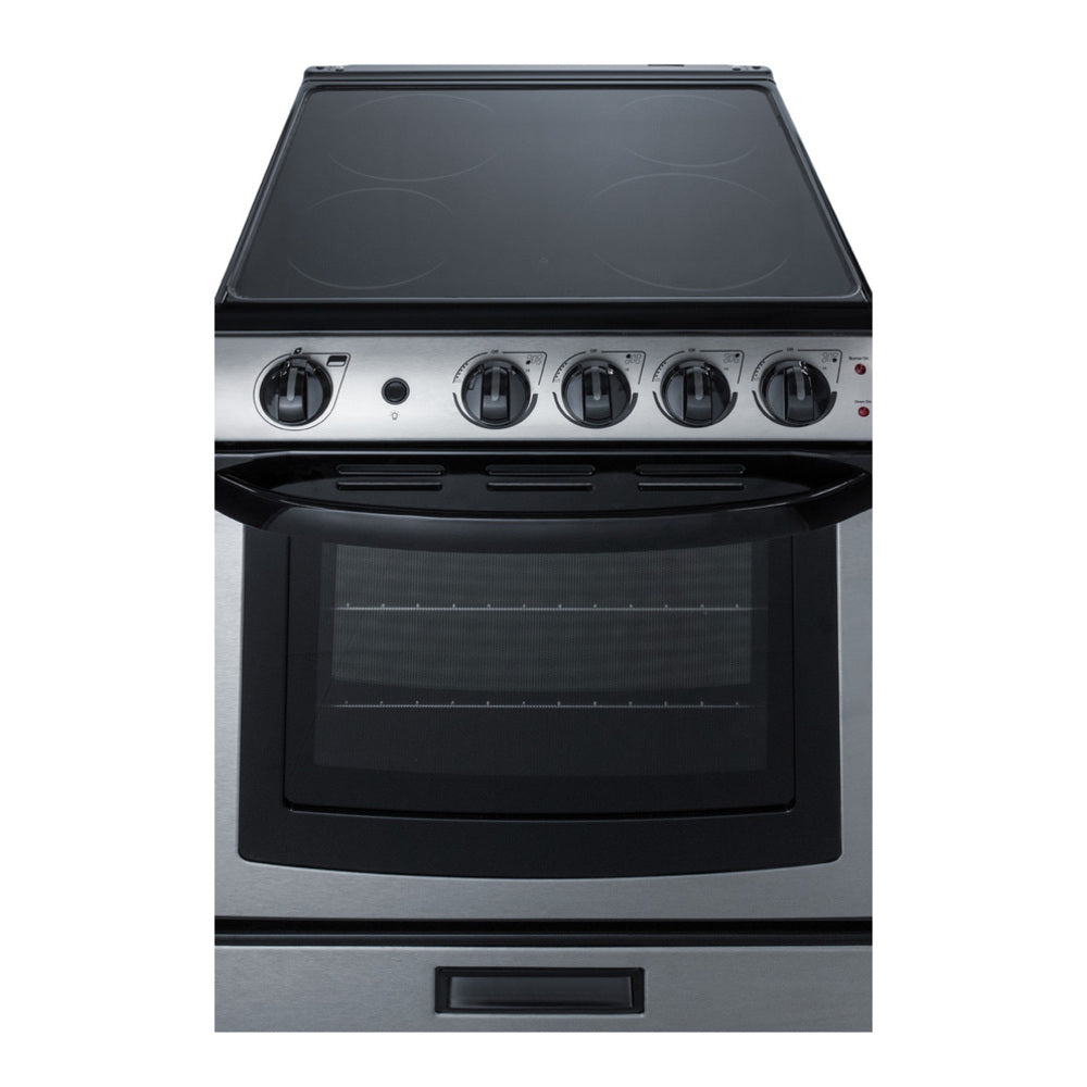 Summit 24" Wide Electric Smooth-top Range
