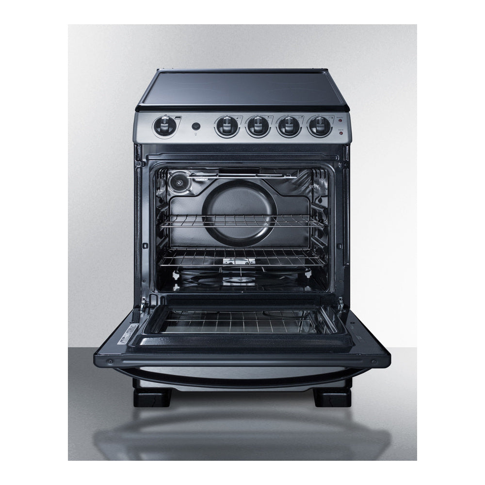 Summit 24" Wide Electric Smooth-top Range
