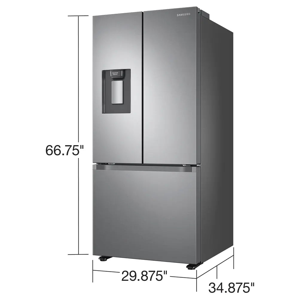 Samsung Bespoke AI 3-Door French Door 30" & External Water Dispenser  Auto Ice Maker  22