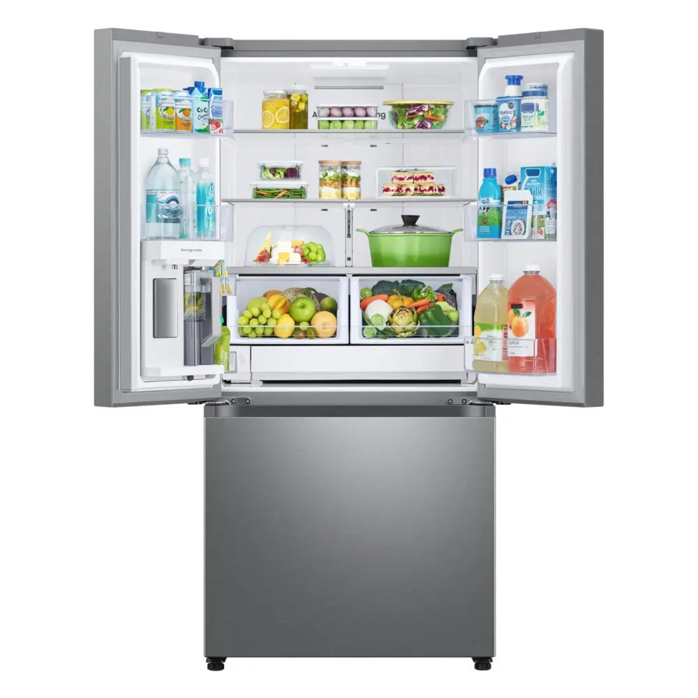 Samsung Bespoke AI 3-Door French Door 33" & Beverage Center™  Dual Auto Ice Maker  25 cu