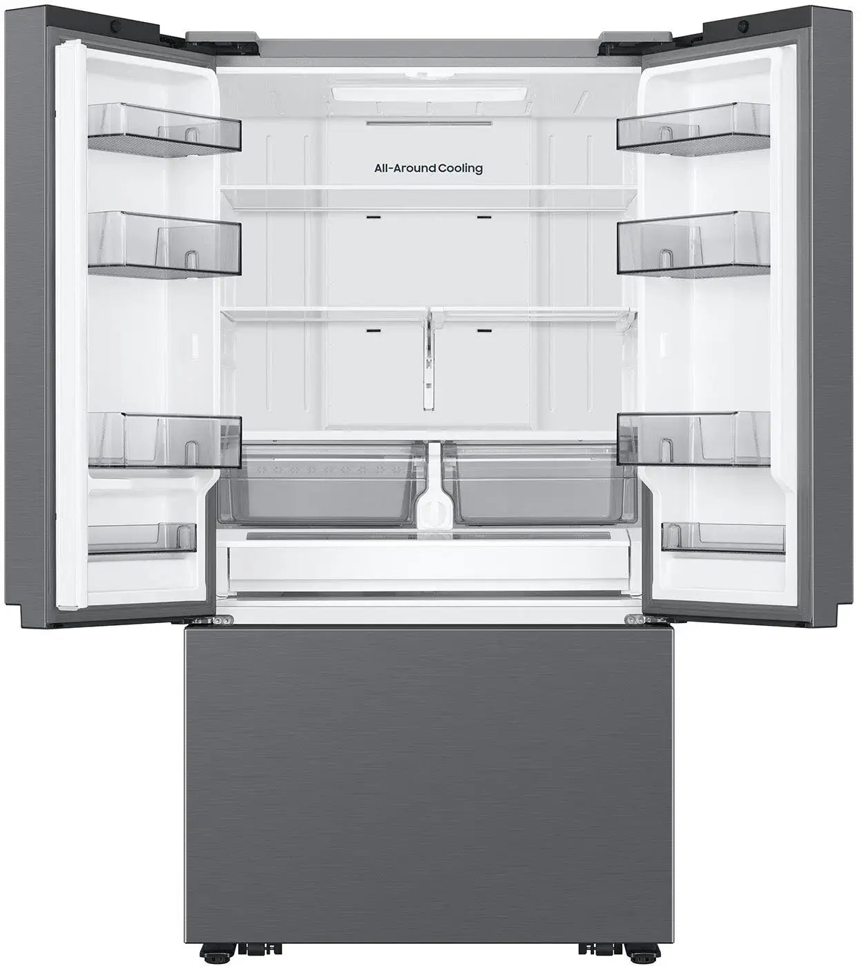 Samsung Bespoke AI 3-Door French Door Mega Capacity  Dual Ice Maker & Stainless Look  27