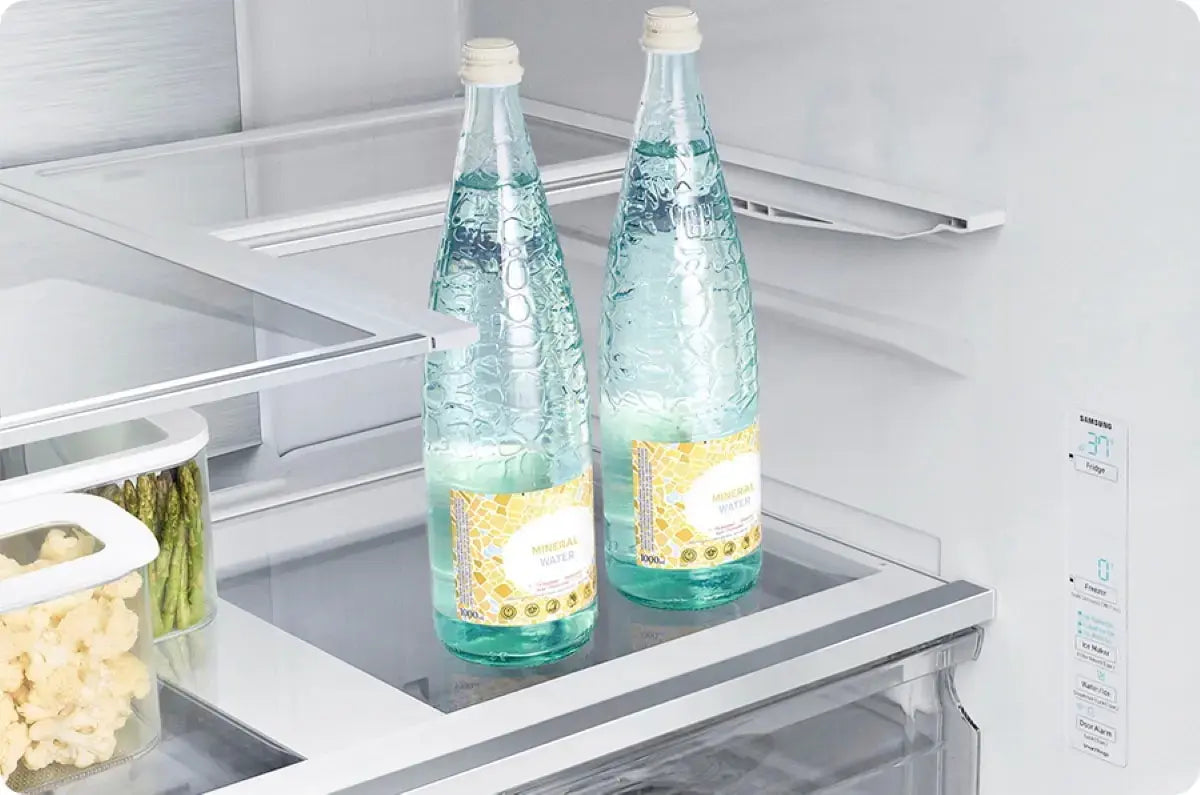 Samsung Bespoke AI 3-Door French Door Mega Capacity  Dual Ice Maker & Stainless Look  27