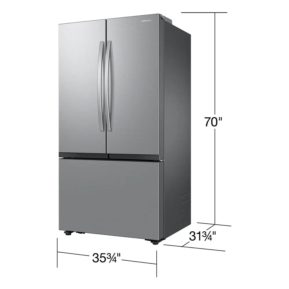 Samsung Bespoke AI 3-Door French Door Mega Capacity  Dual Auto Ice Maker  27 cu.ft.