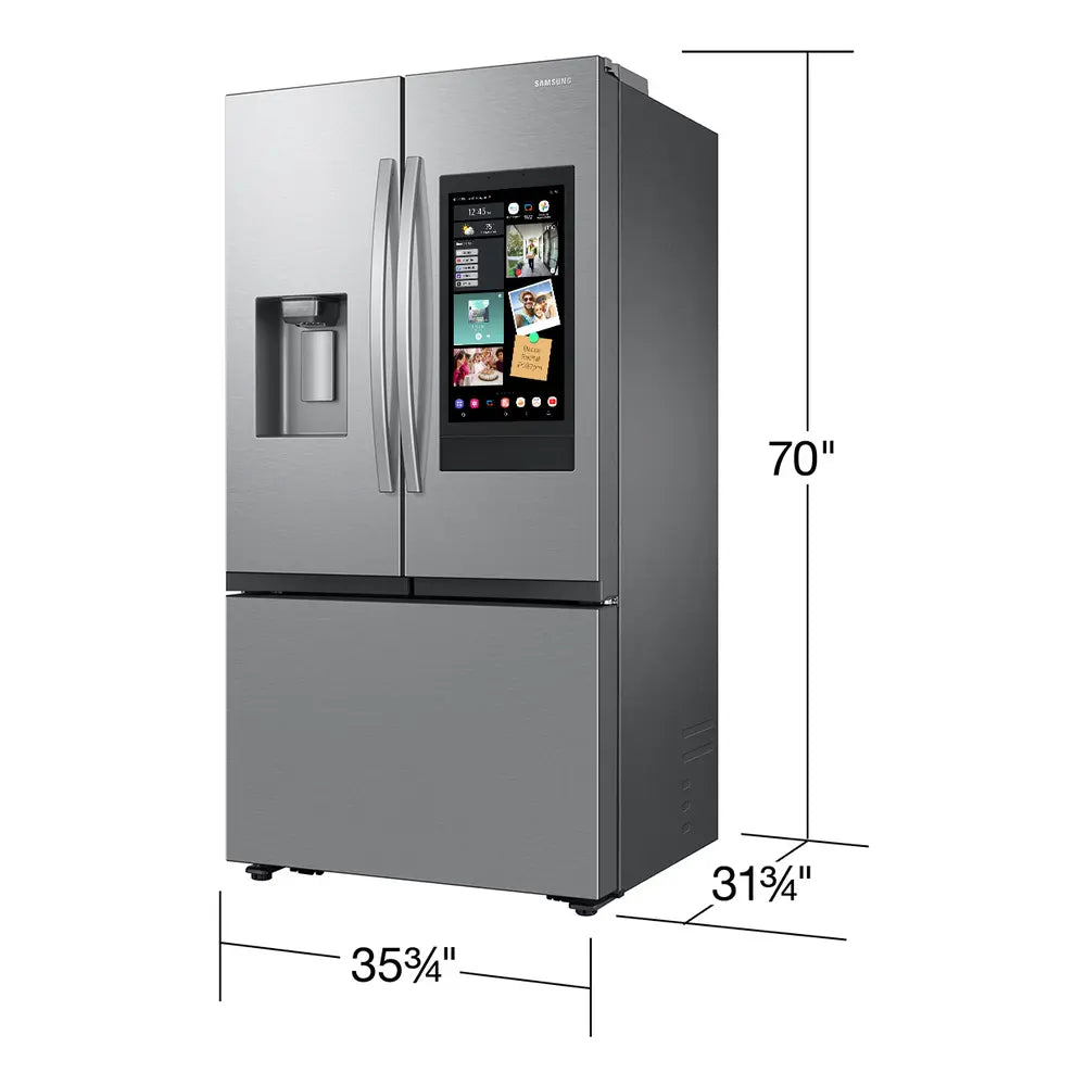 Samsung Bespoke AI 3-Door French Door Family Hub™ & Mega Capacity  4 Types of Ice  25 cu