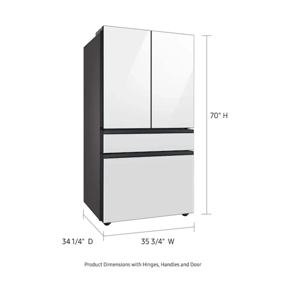 Samsung Bespoke 4-Door French Door Refrigerator (29 cu. ft.) with Beverage Center™ (Pane