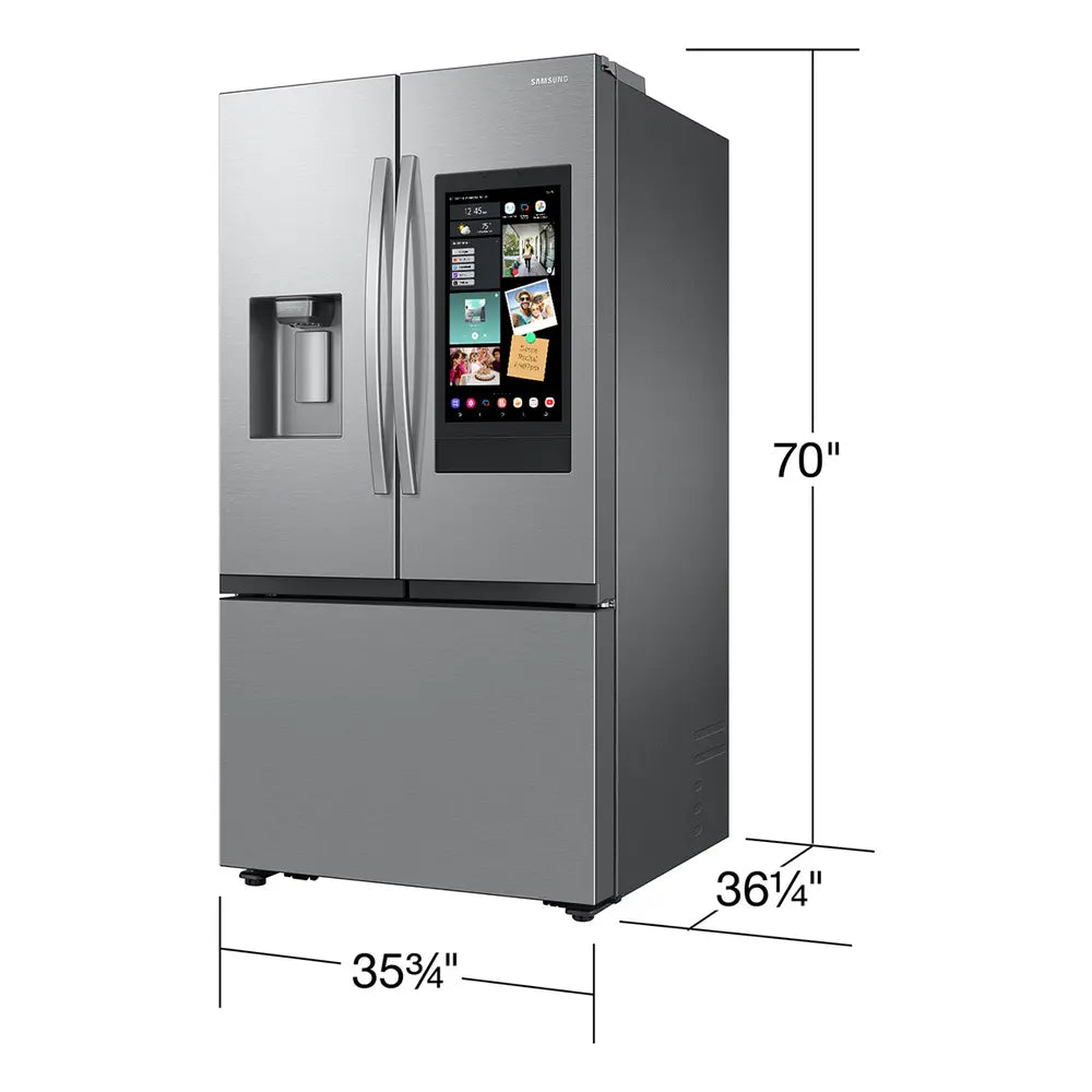 Samsung Bespoke AI 3-Door French Door Family Hub™ & Mega Capacity  4 Types of Ice  30 cu