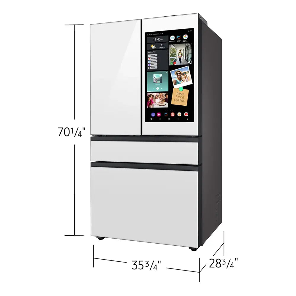 Samsung Bespoke AI 4-Door French Door AI Family Hub™  AI Vision & Auto Open Door  23 cu.