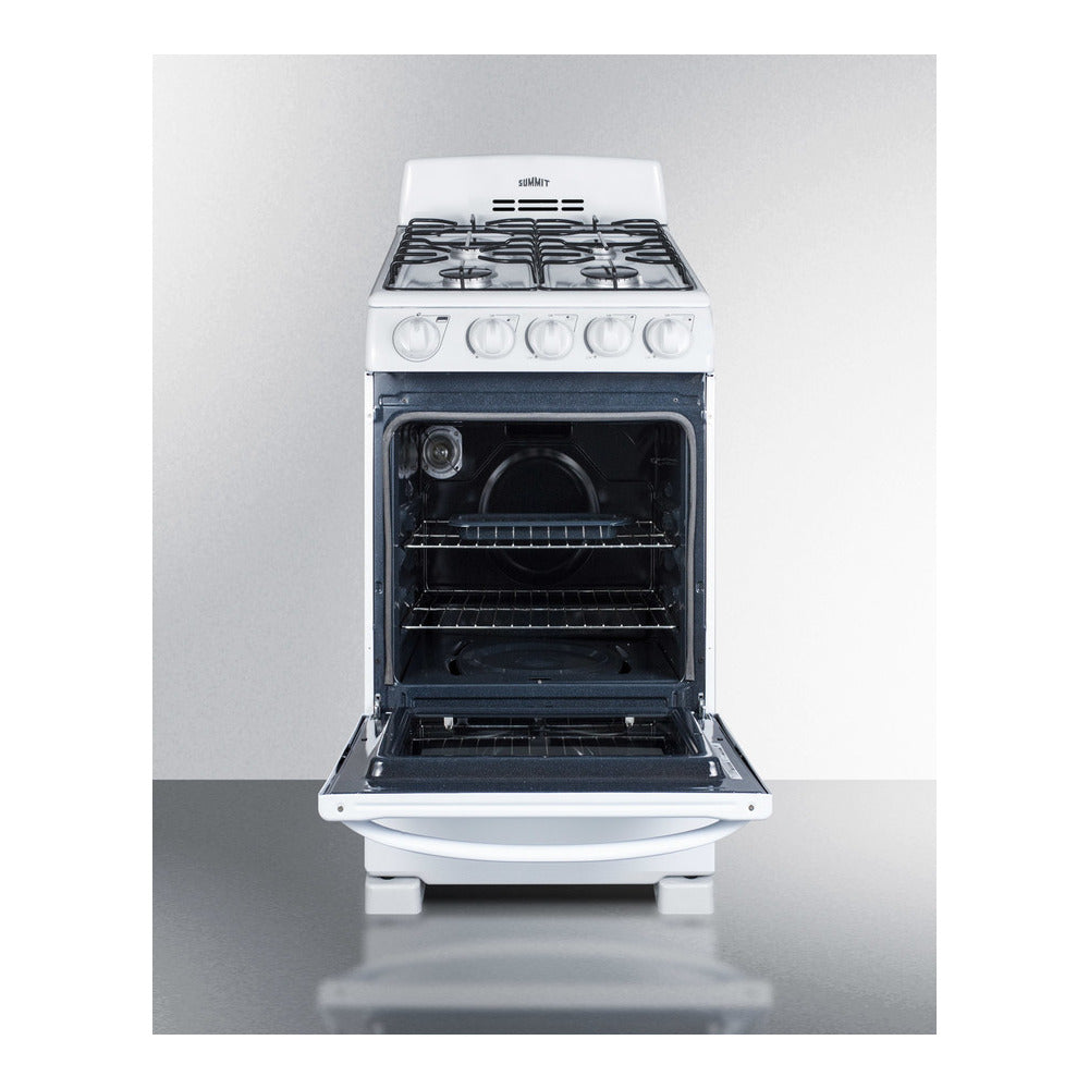 Summit 20" Wide Gas Range